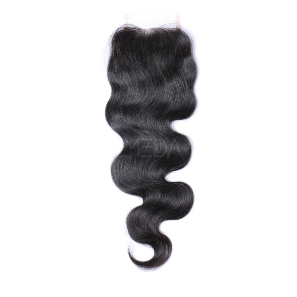 4*4 Lace Remy Hair Silk Base Size Top Body Wave Closure On Sale   LM199